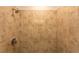Clean shower with tan tile surround and chrome fixtures at 25434 Colon Dr, Punta Gorda, FL 33983