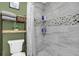 Clean bathroom with a shower and updated fixtures at 2939 Yucca Ct, Palm Harbor, FL 34684