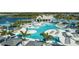 Large community pool with plenty of lounge chairs at 9458 Shorebird Ct, Parrish, FL 34219
