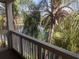 Private balcony overlooking a lake and lush trees at 10200 Gandy N Blvd # 921, St Petersburg, FL 33702