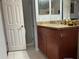 Bathroom boasts granite vanity and updated fixtures at 10200 Gandy N Blvd # 921, St Petersburg, FL 33702