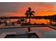 Stunning sunset view over the water from the pool area at 1348 Monterey Ne Blvd, St Petersburg, FL 33704