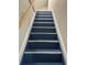 Blue and white painted staircase leading to upper level at 3963 Glen Oaks Manor Dr, Sarasota, FL 34232