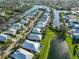 Aerial view of waterfront community with various homes at 434 Bahama Grande Blvd, Apollo Beach, FL 33572