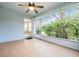 Spacious screened porch overlooking the backyard at 10230 Old Tampa Bay Dr, San Antonio, FL 33576