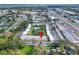 Wide aerial view of the apartment complex and its surroundings at 107 Caldwell Dr # 291, Brandon, FL 33510