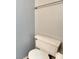 Simple and clean bathroom with toilet and towel rack at 107 Caldwell Dr # 291, Brandon, FL 33510