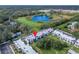 Aerial view of apartment building near a lake at 107 Caldwell Dr # 291, Brandon, FL 33510