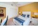 Bedroom with queen bed and built-in closet at 14880 Shipwatch Trce # 1915, Largo, FL 33774