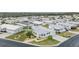 Aerial view of the home and surrounding manufactured home community at 37652 New Horizons Blvd, Zephyrhills, FL 33541