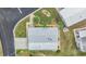An overhead view of the property, showing its size and placement on the lot at 37652 New Horizons Blvd, Zephyrhills, FL 33541