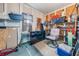 Functional storage room with shelving and a comfortable chair at 37652 New Horizons Blvd, Zephyrhills, FL 33541