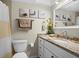 Spa-like bathroom with granite vanity and updated fixtures at 4715 Bay Ne St # 223, St Petersburg, FL 33703