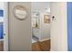 Clean hallway with view of bathroom and hardwood floors at 4715 Bay Ne St # 223, St Petersburg, FL 33703