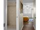 Bathroom with shower, granite countertop, and white cabinets at 4715 Bay Ne St # 223, St Petersburg, FL 33703
