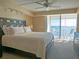 Spacious main bedroom with water view and king-size bed at 6060 Shore S Blvd # 805, Gulfport, FL 33707