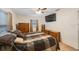 Spacious bedroom with queen bed, ceiling fan, and ample storage at 8254 40Th N Ave, St Petersburg, FL 33709