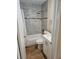 Clean bathroom with a shower/tub combo and modern fixtures at 2359 Finlandia Ln # 27, Clearwater, FL 33763