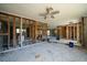 Under construction home's interior showing framing and flooring at 3306 Holly Springs Dr, Hernando Beach, FL 34607