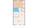 Floor plan showing a one bedroom apartment with living room, kitchen, and bathroom at 4335 Aegean Dr # 240A, Tampa, FL 33611