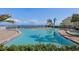 Inviting pool and spa area with water views at 4832 Cobia Se Dr # B, St Petersburg, FL 33705