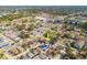 Wide aerial view showcasing the property's location within the community at 9102 Post Oak Ct, Tampa, FL 33615