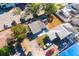 Aerial view showing home's location and surrounding neighborhood at 9102 Post Oak Ct, Tampa, FL 33615