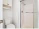 Clean bathroom with toilet and shower stall at 9102 Post Oak Ct, Tampa, FL 33615
