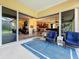 Relaxing screened patio with access to the interior living space at 2915 126Th E Ter, Parrish, FL 34219