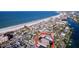 Aerial view showing home's location near the beach and waterways at 3505 Casablanca Ave, St Pete Beach, FL 33706