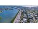 Aerial view showing property, bridge, and waterways at 3505 Casablanca Ave, St Pete Beach, FL 33706