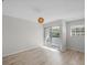 Bright bedroom with sliding glass doors to balcony at 5222 S Russell St # 25, Tampa, FL 33611