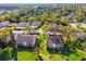 Aerial view of a well-maintained residential area with mature trees and manicured lawns at 8019 Feather Ct # C, Hudson, FL 34667