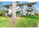 Relaxing condo exterior with shaded green spaces and mature tree at 8019 Feather Ct # C, Hudson, FL 34667