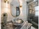 Modern bathroom with updated vanity and walk-in shower at 13632 Imperial Groves S Dr, Largo, FL 33774