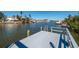 Spacious wooden dock perfect for relaxing by the water at 17726 Long Point Dr, Redington Shores, FL 33708