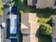 Top-down view of condo building and parking at 4805 Sunnybrook Dr # 21, New Port Richey, FL 34653