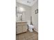 Simple bathroom with toilet and sink at 4805 Sunnybrook Dr # 21, New Port Richey, FL 34653