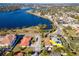 Aerial view showcasing the property's proximity to the water at 603 Virginia Ave, Tarpon Springs, FL 34689
