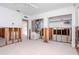 A bedroom under renovation, showing exposed framing and plumbing at 603 Virginia Ave, Tarpon Springs, FL 34689
