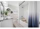 Beautiful bathroom featuring a marble vanity top and a shower-tub combination at 11211 60Th Ave, Seminole, FL 33772
