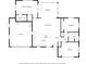 Detailed floor plan showcasing the layout of a home with bedrooms, bathrooms, kitchen, living room, garage, and sunroom at 11211 60Th Ave, Seminole, FL 33772