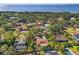 Aerial view showing home's location in a waterfront community at 1726 Serpentine S Dr, St Petersburg, FL 33712