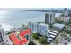 Stunning aerial view of waterfront condos with amazing bay views and nearby amenities at 2401 Bayshore Blvd # 410 & 510, Tampa, FL 33629