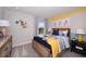 bedroom with a nautical theme and built-in shelving at 3224 Sunrise Spring Pl, Brandon, FL 33511