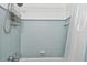 Shower stall with light blue tile walls at 4129 36Th N Ave, St Petersburg, FL 33713