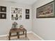 Home office with built-in shelving and decorative accents at 4129 36Th N Ave, St Petersburg, FL 33713