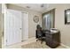 Spacious home office with a desk and chair, near a double door closet at 4129 36Th N Ave, St Petersburg, FL 33713