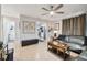Spacious living room with gray leather sectional sofa and coffee table at 4129 36Th N Ave, St Petersburg, FL 33713