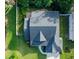 Aerial view showcasing a home's roofline and landscaping at 511 Crowned Eagle Ct, Valrico, FL 33594